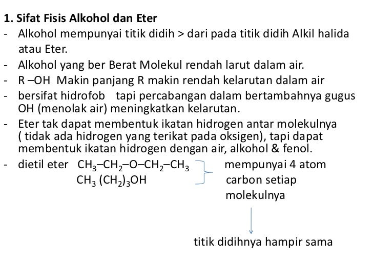 alkohol & eter